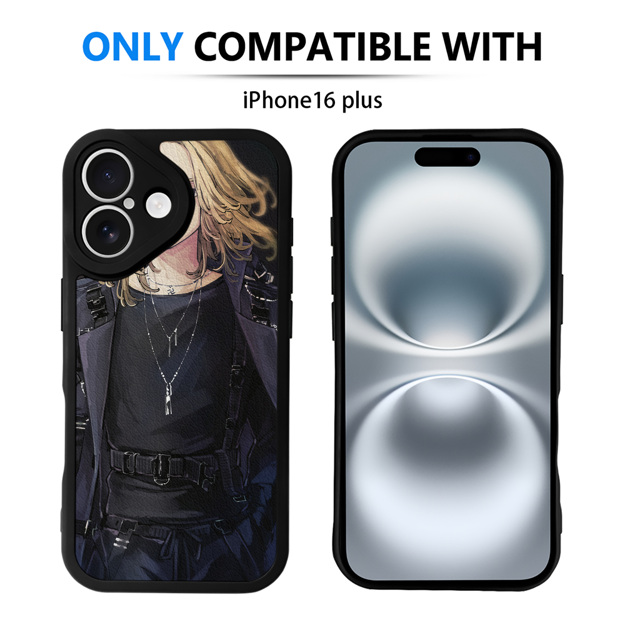 （画像用） 東京リベンジャーズ Tokyo Revengers 【iPhone 16シリーズ対応】シリコンスマホケース（レザー調） 材質：シリコン